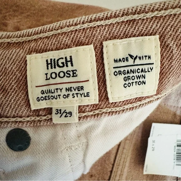 New Levi’s Made and Crafted High Loose Women's Jeans pink sand - Picture 10 of 11